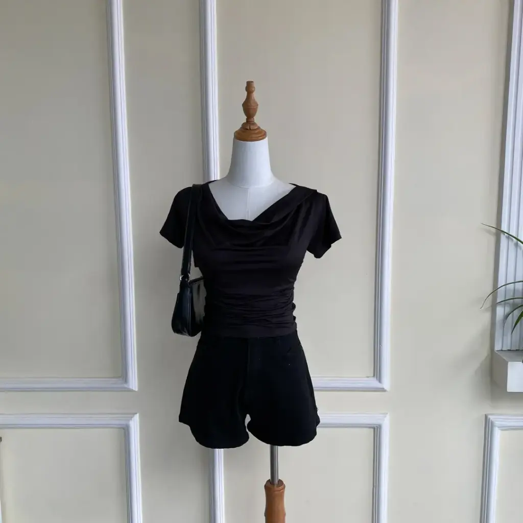 HB25-100 Cowl Neck Top