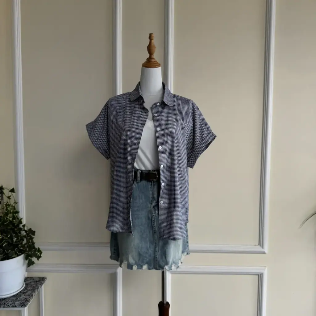 BMO SS25-38 CHECKERED SHIRT