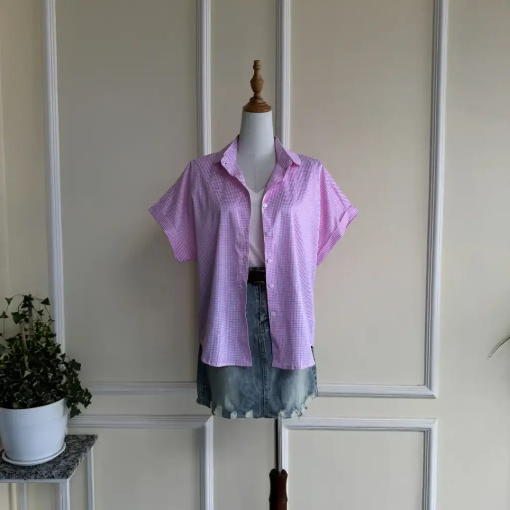 BMO SS25-38 CHECKERED SHIRT