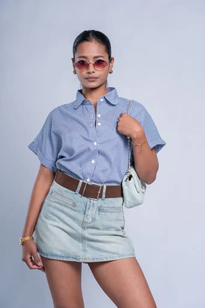 BMO SS25-38 CHECKERED SHIRT